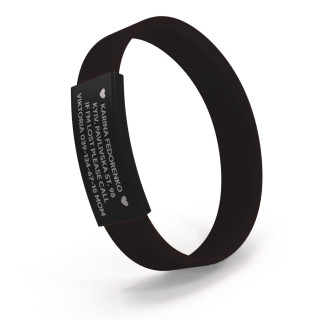 Pulsera ID para niños negra-foto13