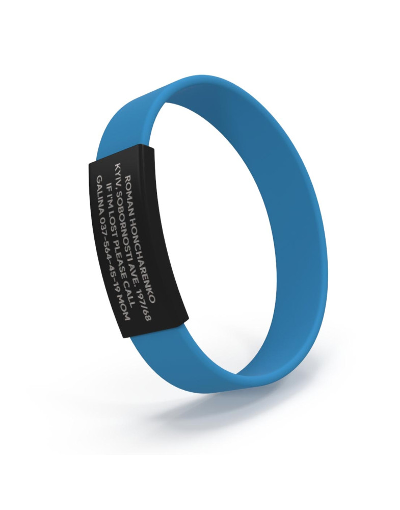 Pulsera ID para niños negra-foto6