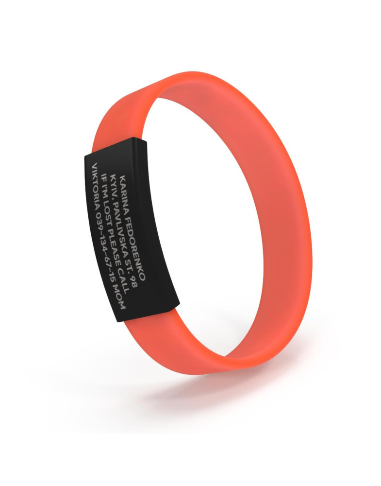 Pulsera ID para niños negra-foto8