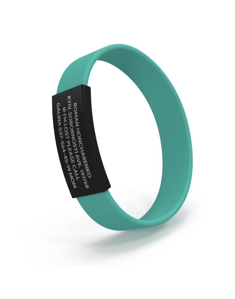 Pulsera ID para niños negra-foto9