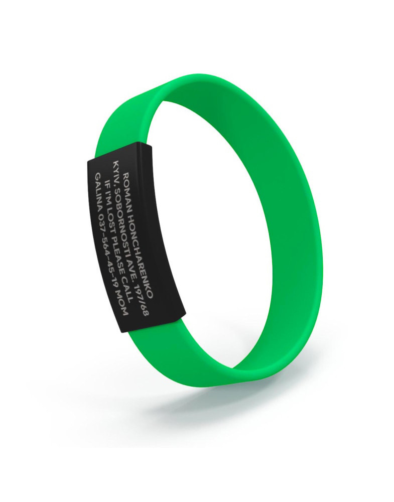Pulsera ID para niños negra-foto10