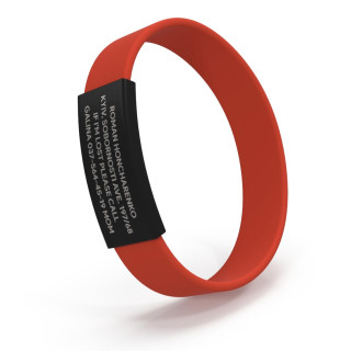 Pulsera ID para niños negra-foto4