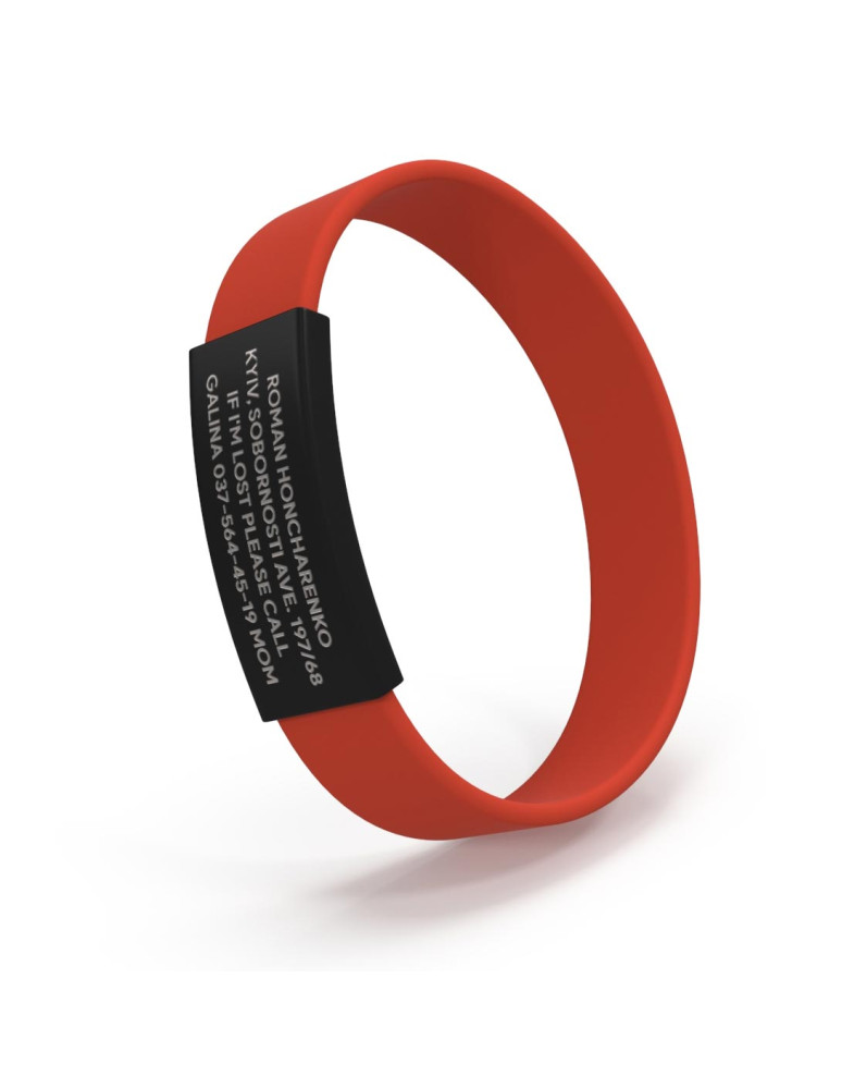 Pulsera ID para niños negra-foto4