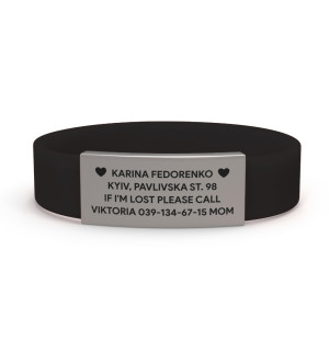 Pulsera de identificación para niños