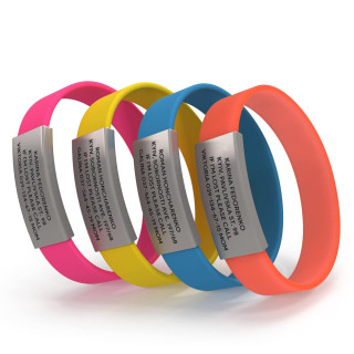 Pulsera ID para niños natural