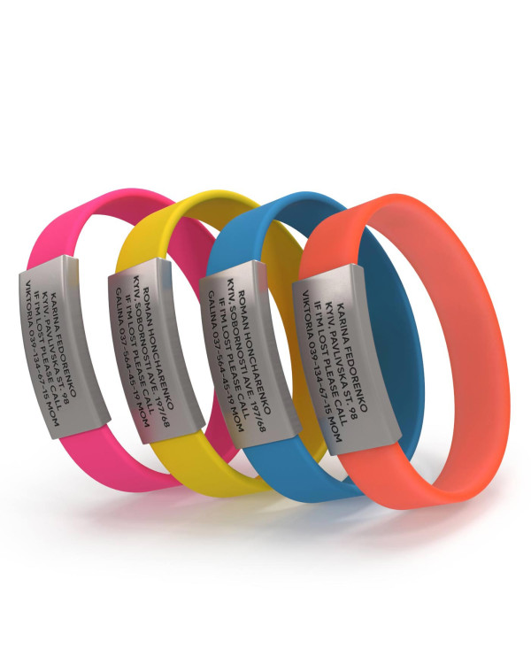 Pulsera de identificación para niños