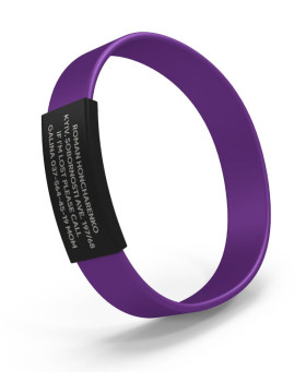 Pulsera ID para niños negra-foto12