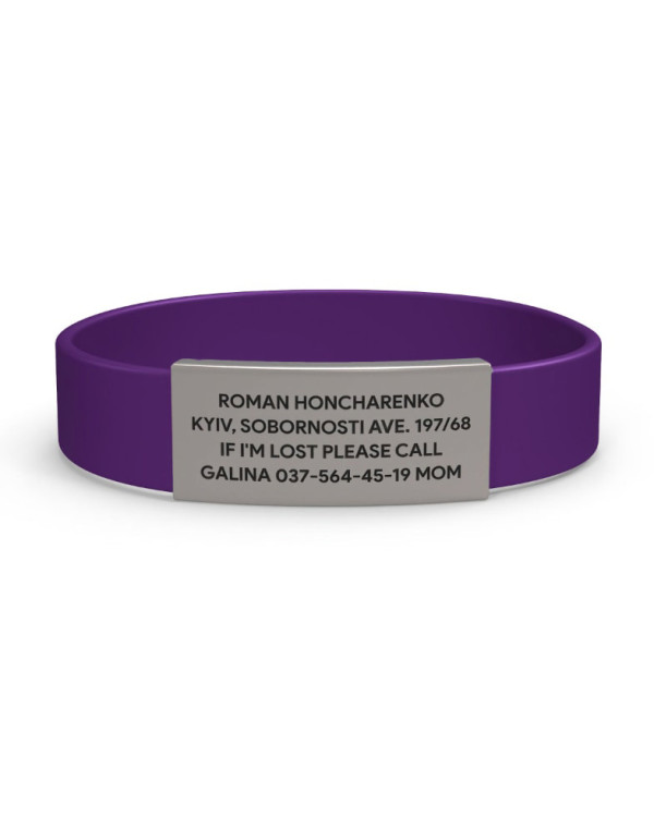 Pulsera de identificación para niños