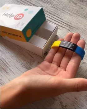 Pulsera ID para niños negra-foto3