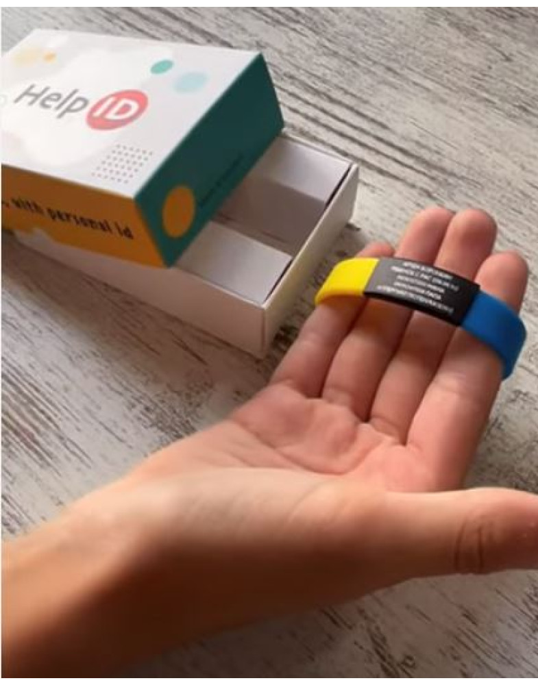 Pulsera ID para niños negra-foto3