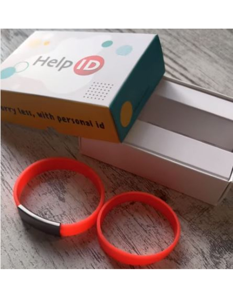 Pulsera ID para niños natural-foto2