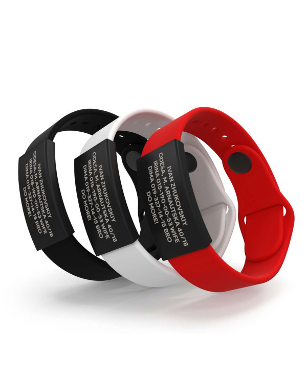 Pulsera de identificación médica