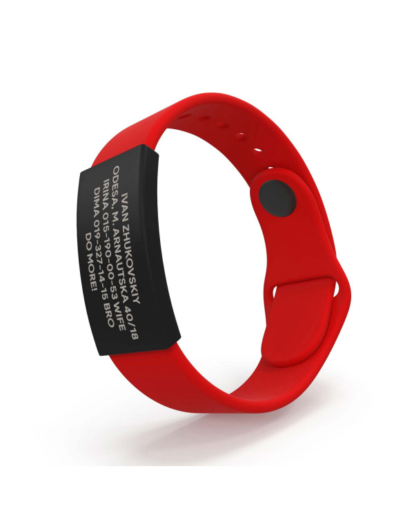Pulsera de identificación médica