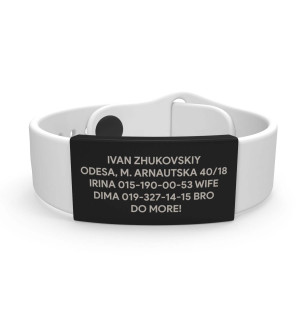 Pulsera de identificación médica