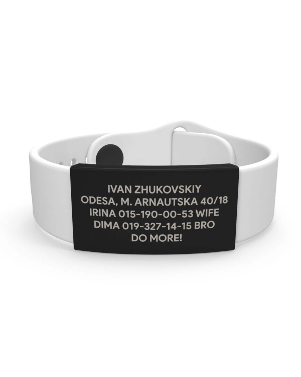 Pulsera de identificación médica