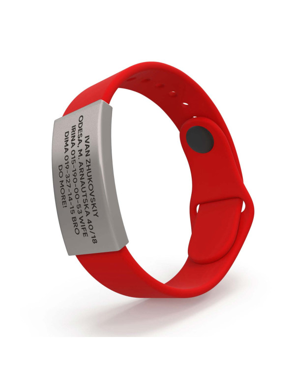 Pulsera de identificación médica