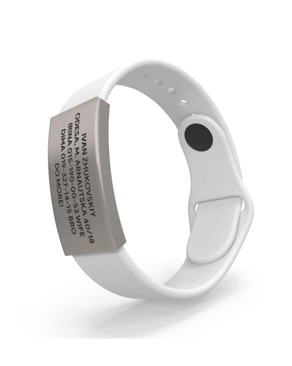 Pulsera de identificación médica