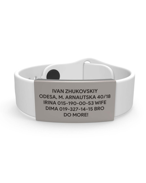 Pulsera de identificación médica