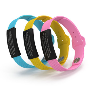 Pulsera ID estilo negra