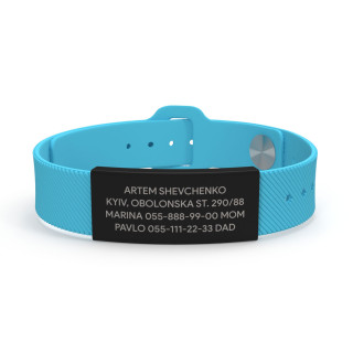 Pulsera ID estilo negra-foto6