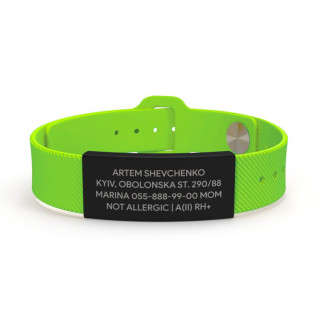 Pulsera ID estilo negra-foto3