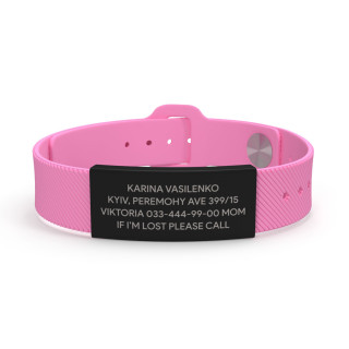 Pulsera ID estilo negra-foto2
