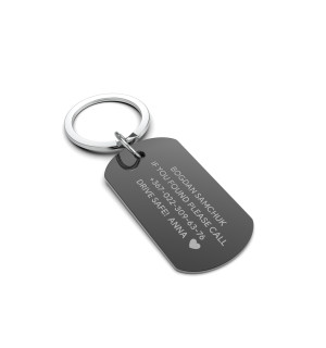 Etiqueta de llaves personalizada