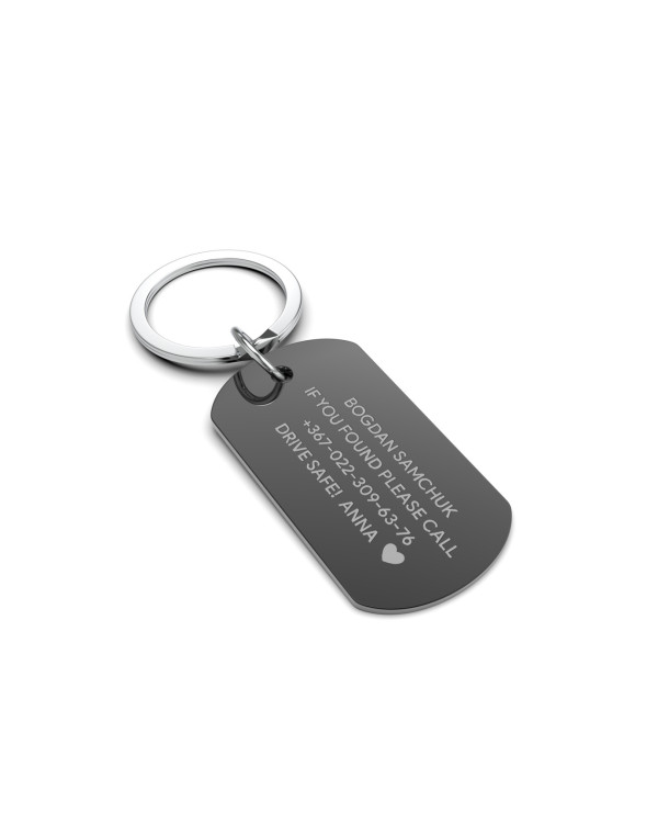 Etiqueta de llaves personalizada