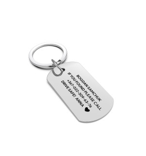 Etiqueta de llaves personalizada